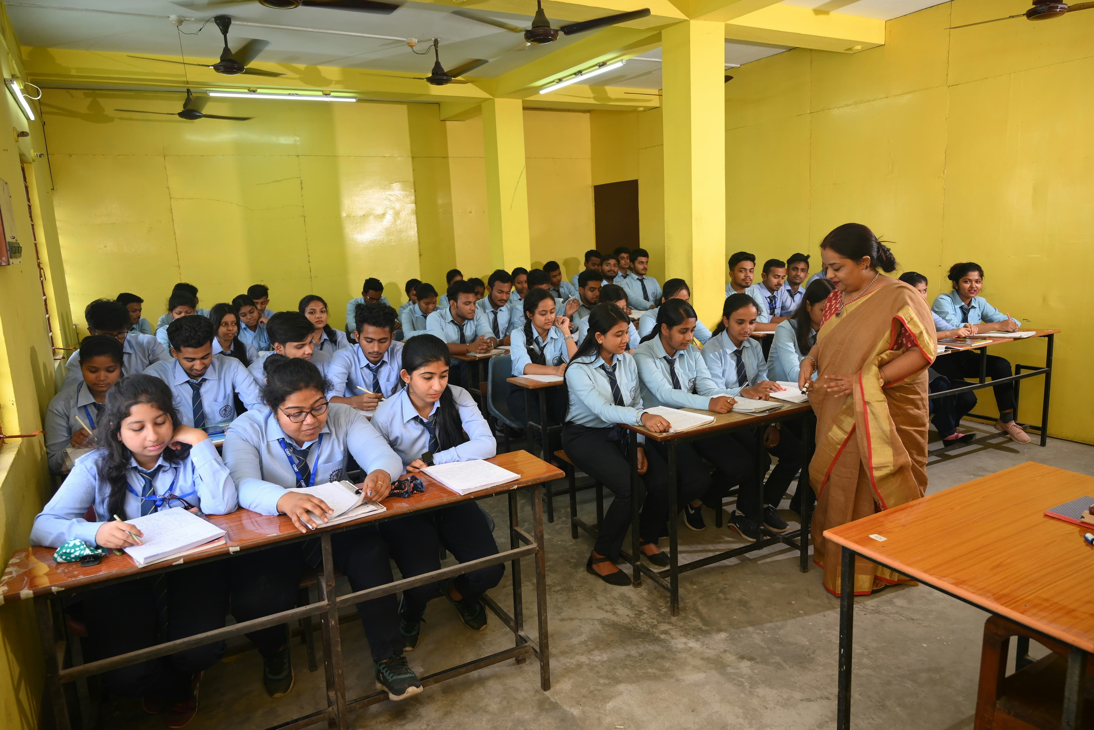 Students in a classroom