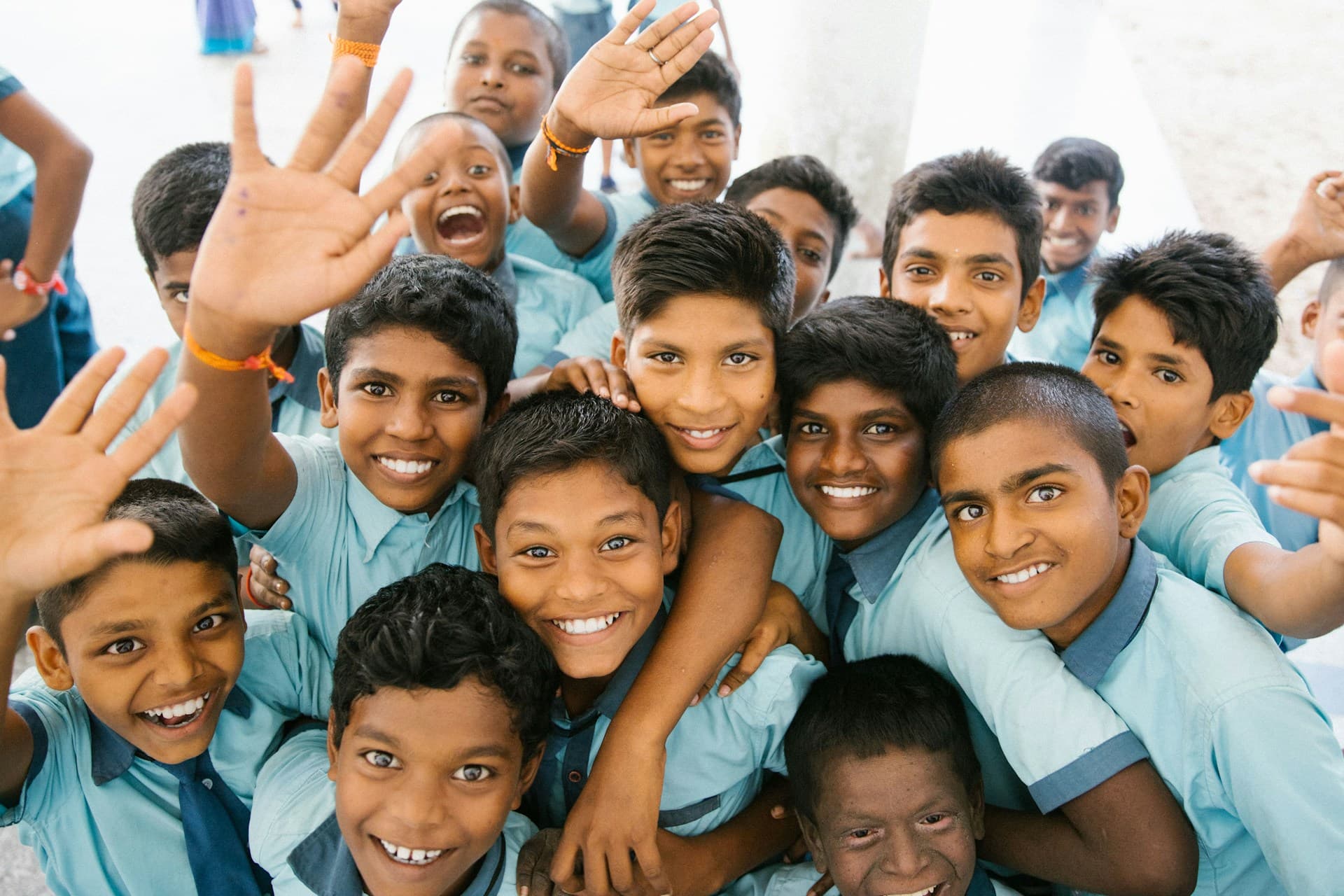 Students in a supportive learning environment